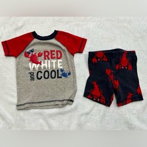🇺🇸 Carters red white and cool pjs